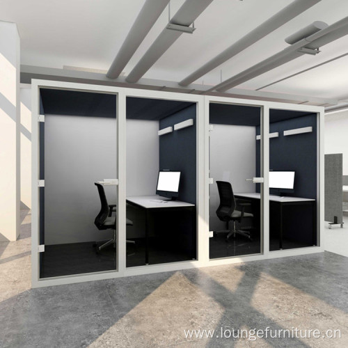 Fully Equipped Company Ventilation 4 Person Meeting Booth